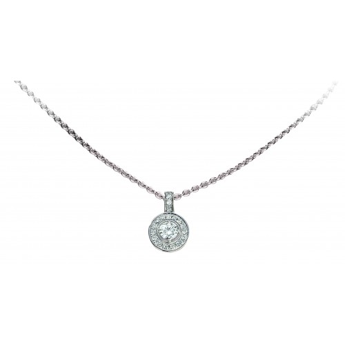 Pendentif diamant solitaire...